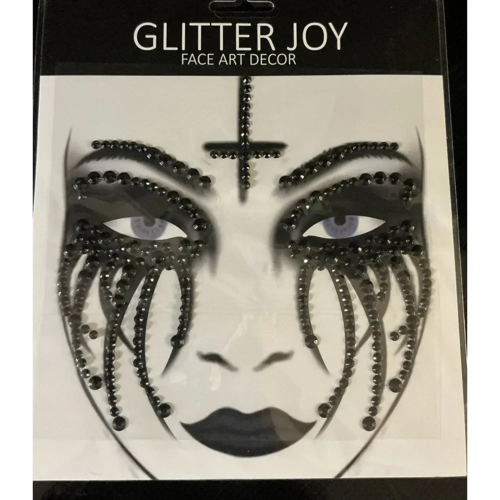 “Glitter‎ Joy” Face Art Decor - 4 Unique Patterns NEW
